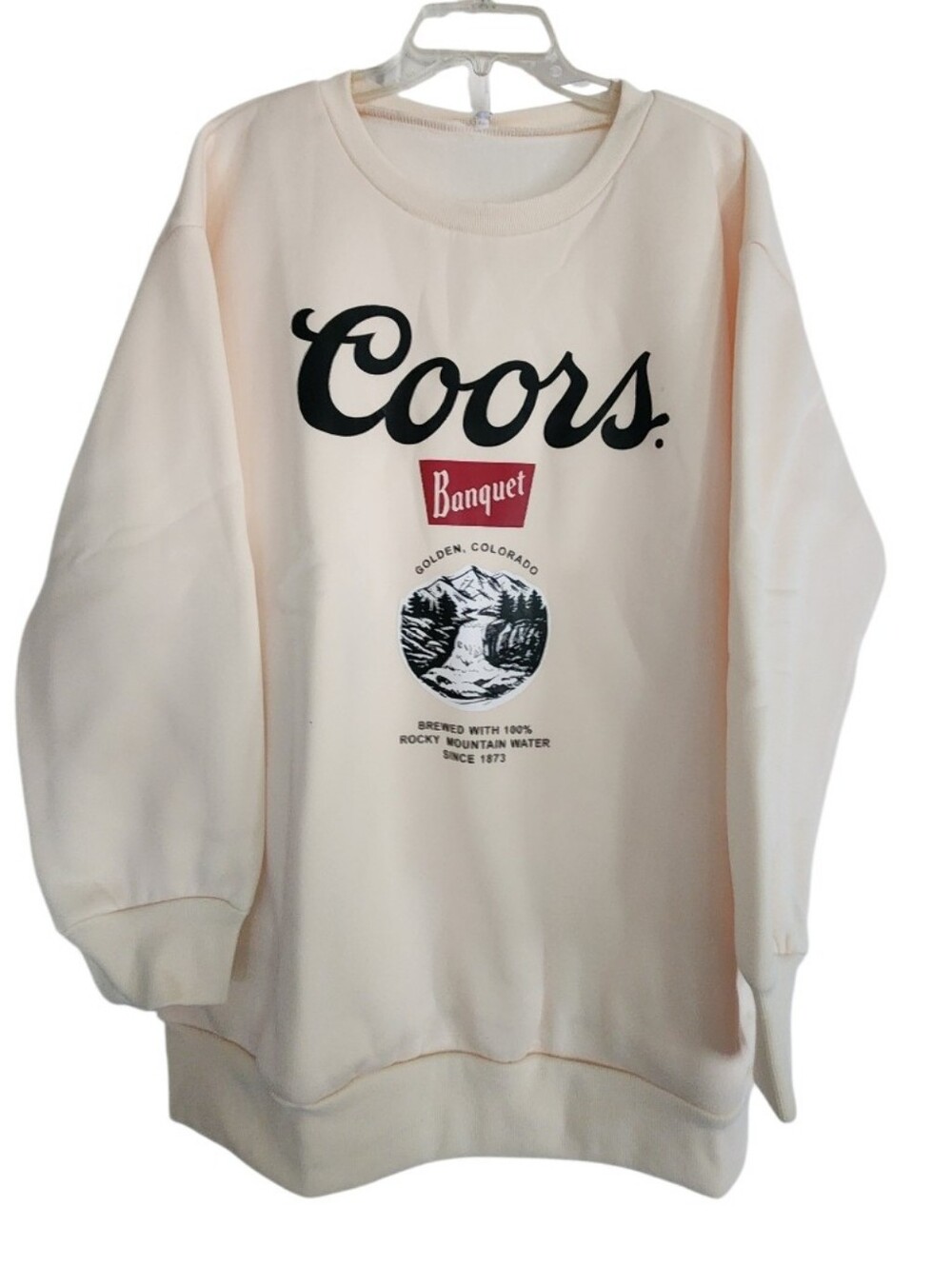 Banquet Cream Crewneck Sweatshirt - Sz 3X Nwt